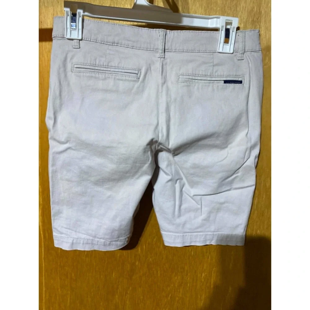 U.S. Polo Assn. Boys Beige Chino Shorts Size 14 Cotton Regular Fit Flat Front